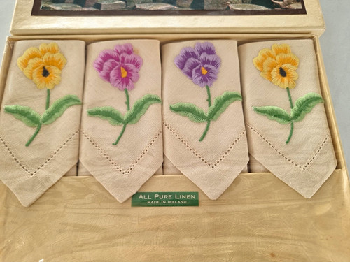 Vintage verpackt blumen - verpackt,