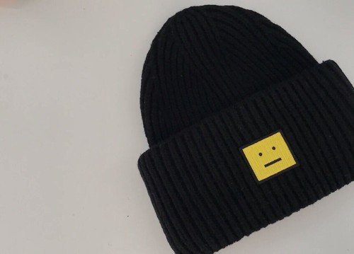 Acne studios pansy wool beanie - wool,