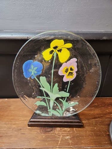 80er jahre schmelzglas teller - 80er,